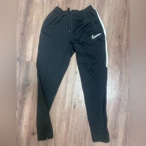 Nike Women’s Black and White Sweatpants Small